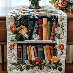Floral Library Table Runner - Made to Order TABLE928