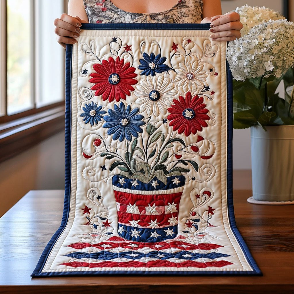 Freedom Flowers Table Runner - Made to Order TABLE928