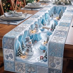 Frost Hollow Table Runner - Made to Order TABLE928