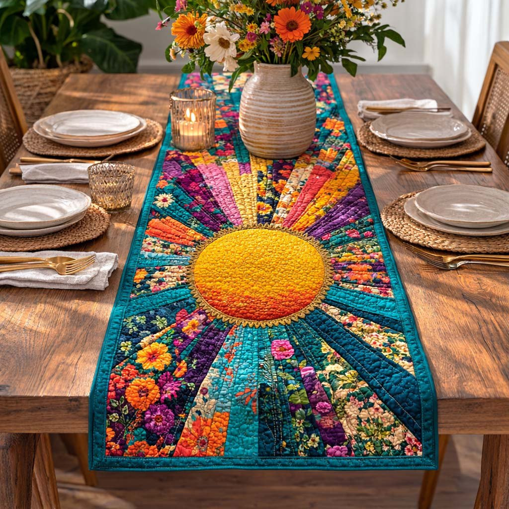 Floral Sun Table Runner - Made to Order TABLE928
