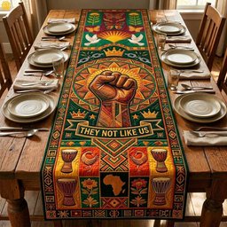 Freedom Fist Heritage Table Runner - Made to Order TABLE928