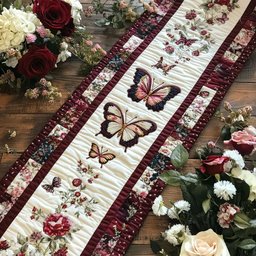 Fluttering Serenity Table Runner - Made to Order TABLE928