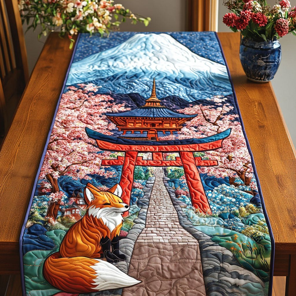 Fox in Blossom Table Runner - Made to Order TABLE928