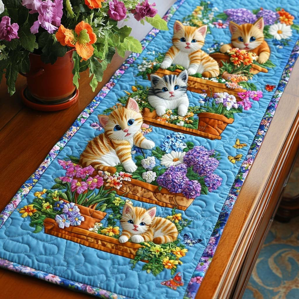 Floral Paws Table Runner - Made to Order TABLE928