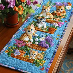 Floral Paws Table Runner - Made to Order TABLE928