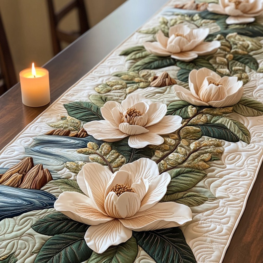 Floral River Table Runner - Made to Order TABLE928