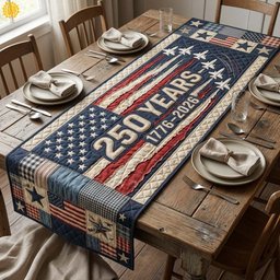 Freedom Stripes Table Runner - Made to Order TABLE928