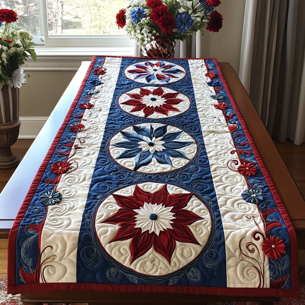 Floral Americana Table Runner - Made to Order TABLE928