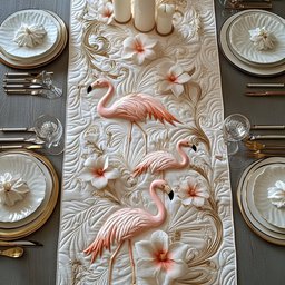 Flamingo Glow Table Runner - Made to Order TABLE928