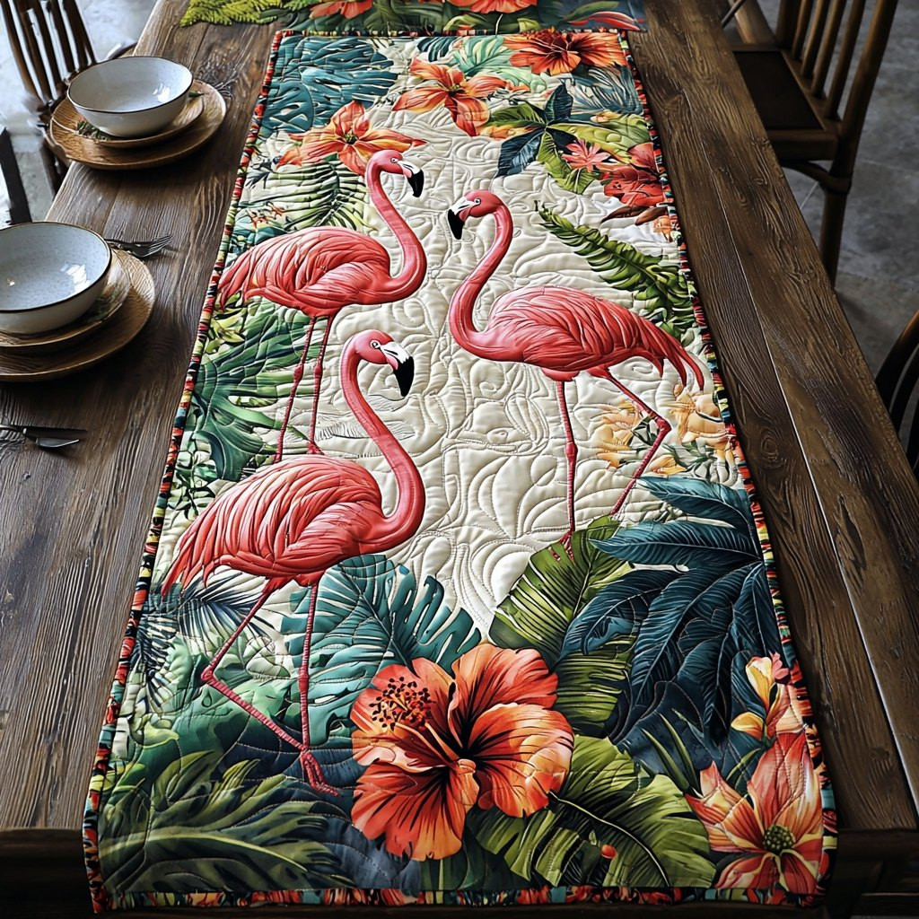 Flamingo Groove Table Runner - Made to Order TABLE928
