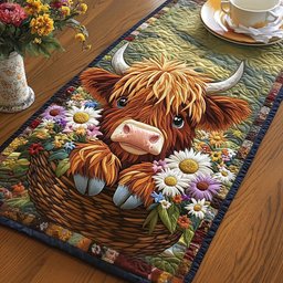 Floral Highland Table Runner - Made to Order TABLE928