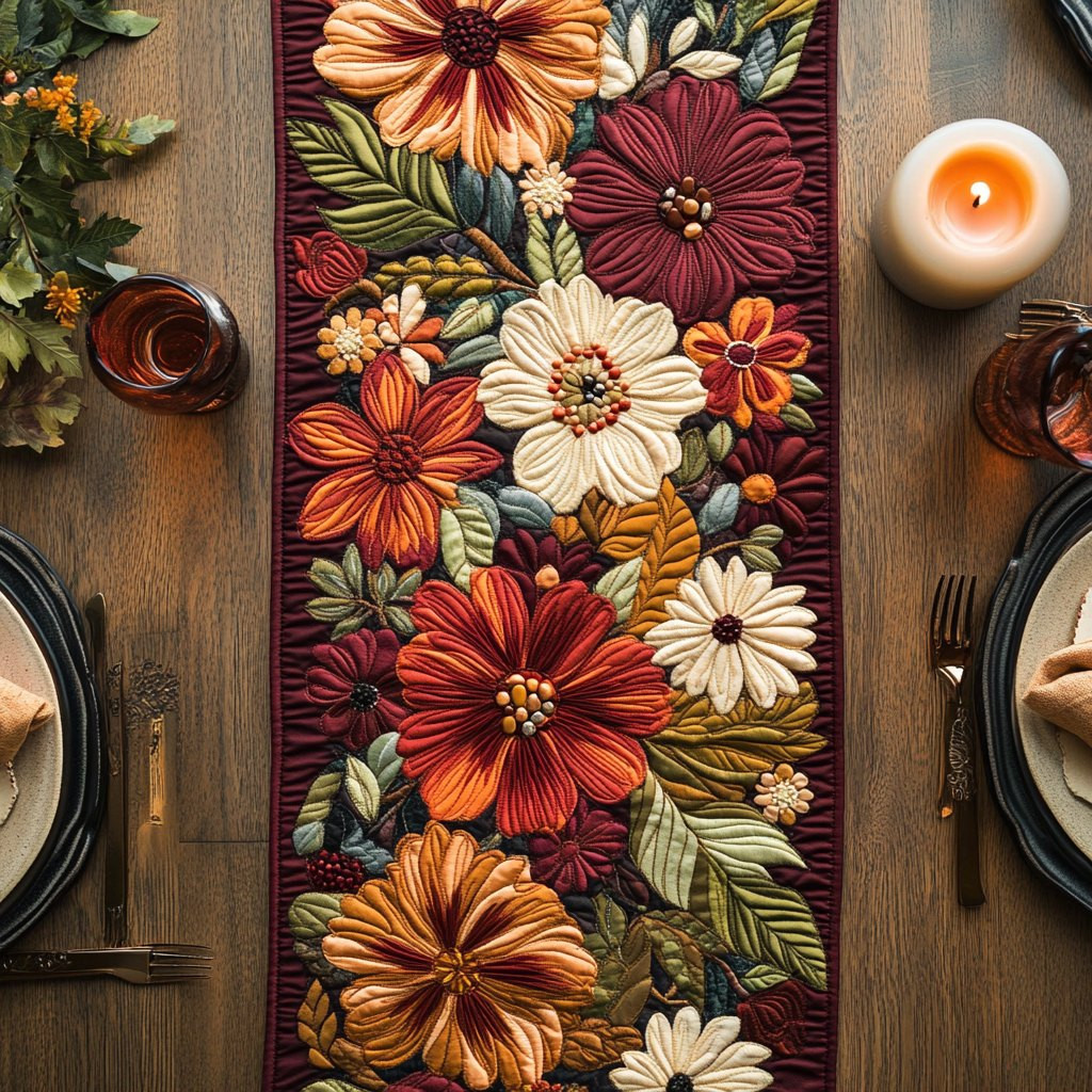 Floral Feast Table Runner - Made to Order TABLE928
