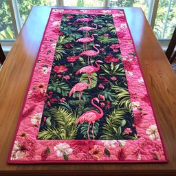 Flamingo Garden Table Runner - Made to Order TABLE928