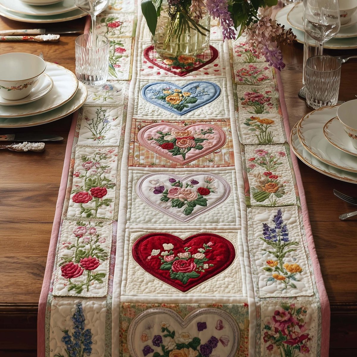 Floral Affection Table Runner - Made to Order TABLE928