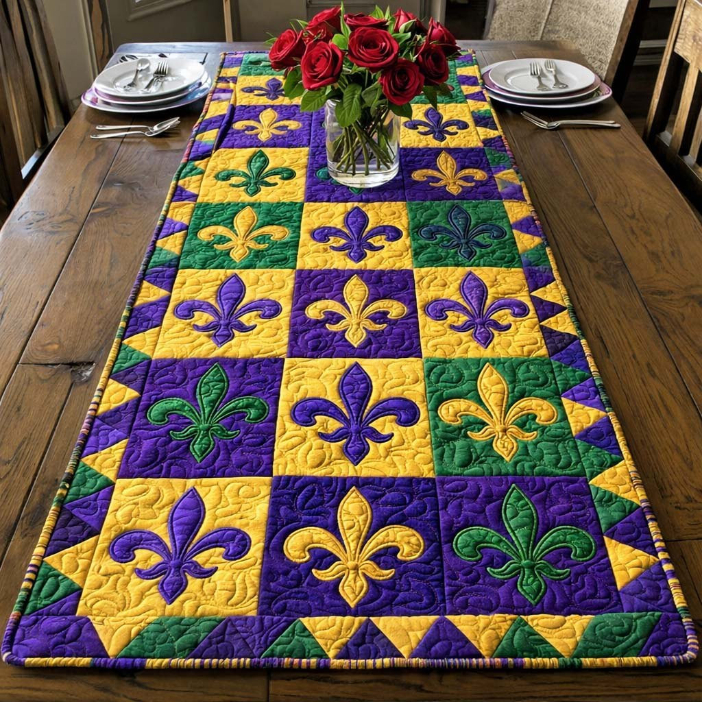 Fleur Patchwork Charm Table Runner - Made to Order TABLE928
