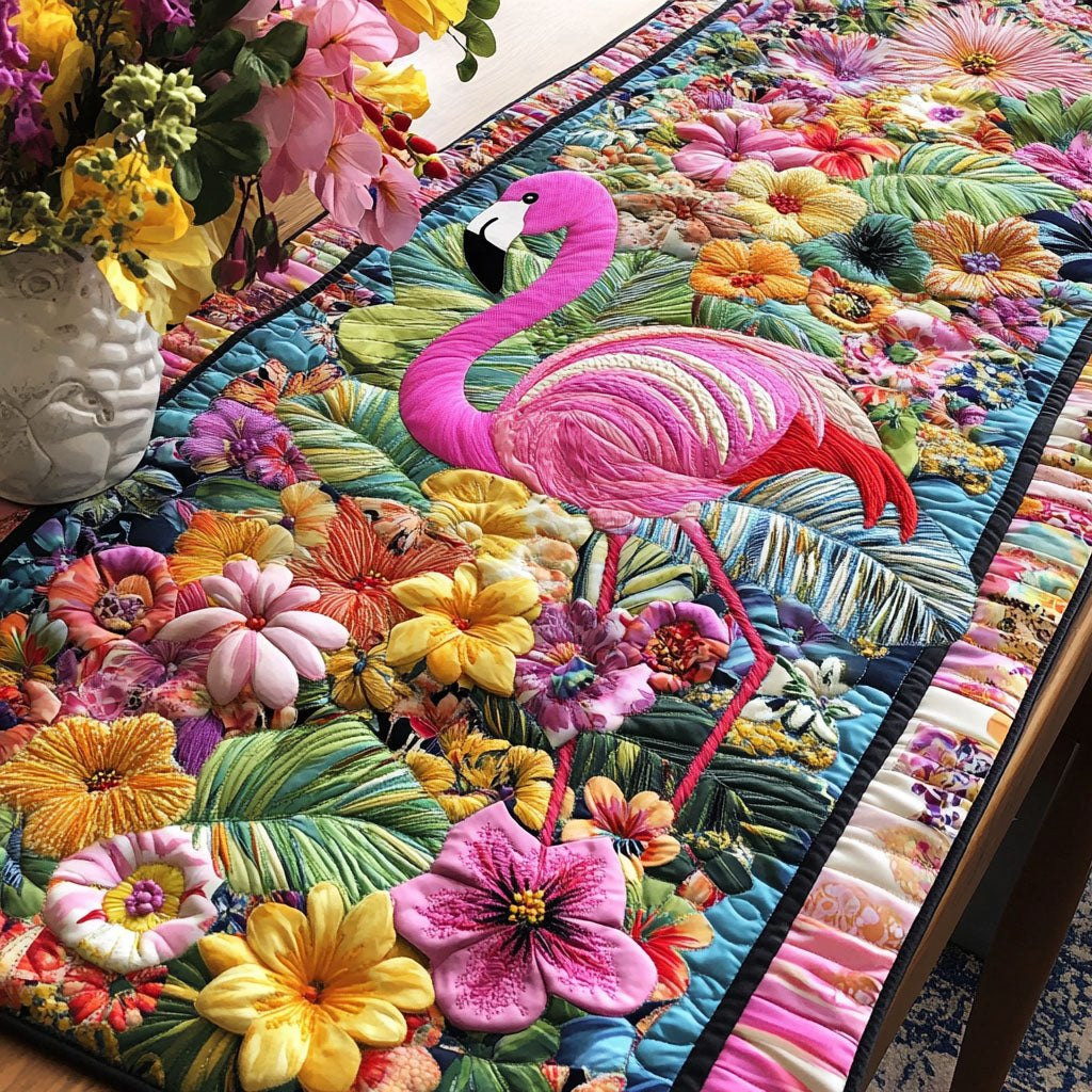 Flamingo Paradise Table Runner - Made to Order TABLE928
