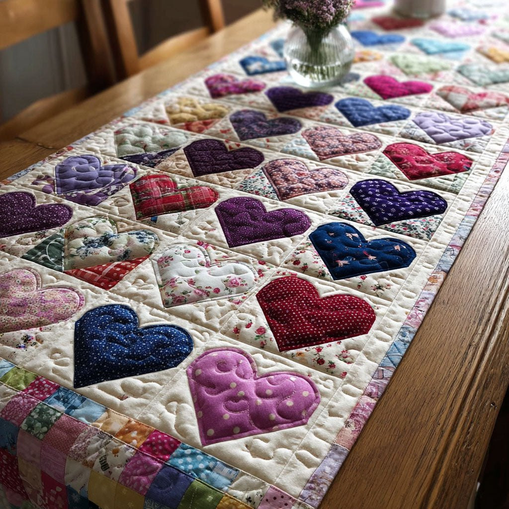 Floral Heartloom Table Runner - Made to Order TABLE928