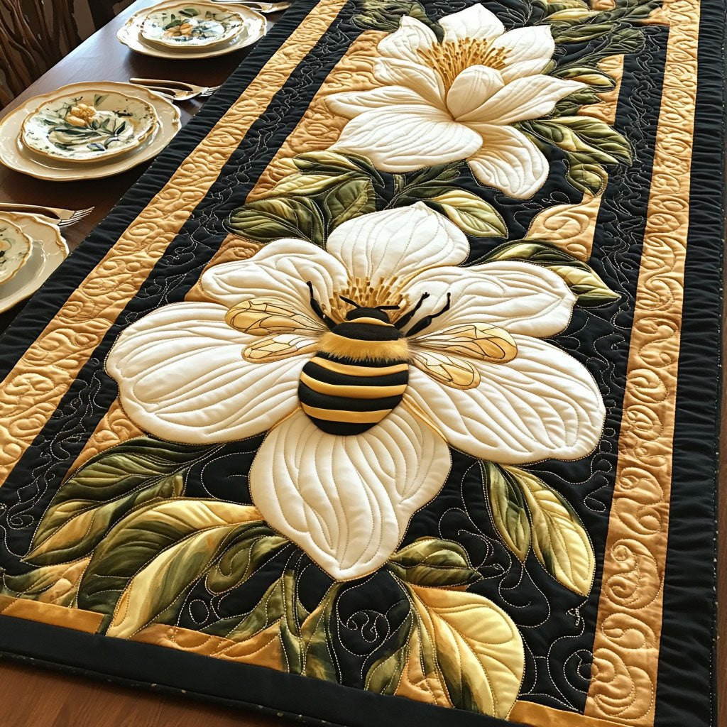 Floral Flight Elegance Table Runner - Made to Order TABLE928