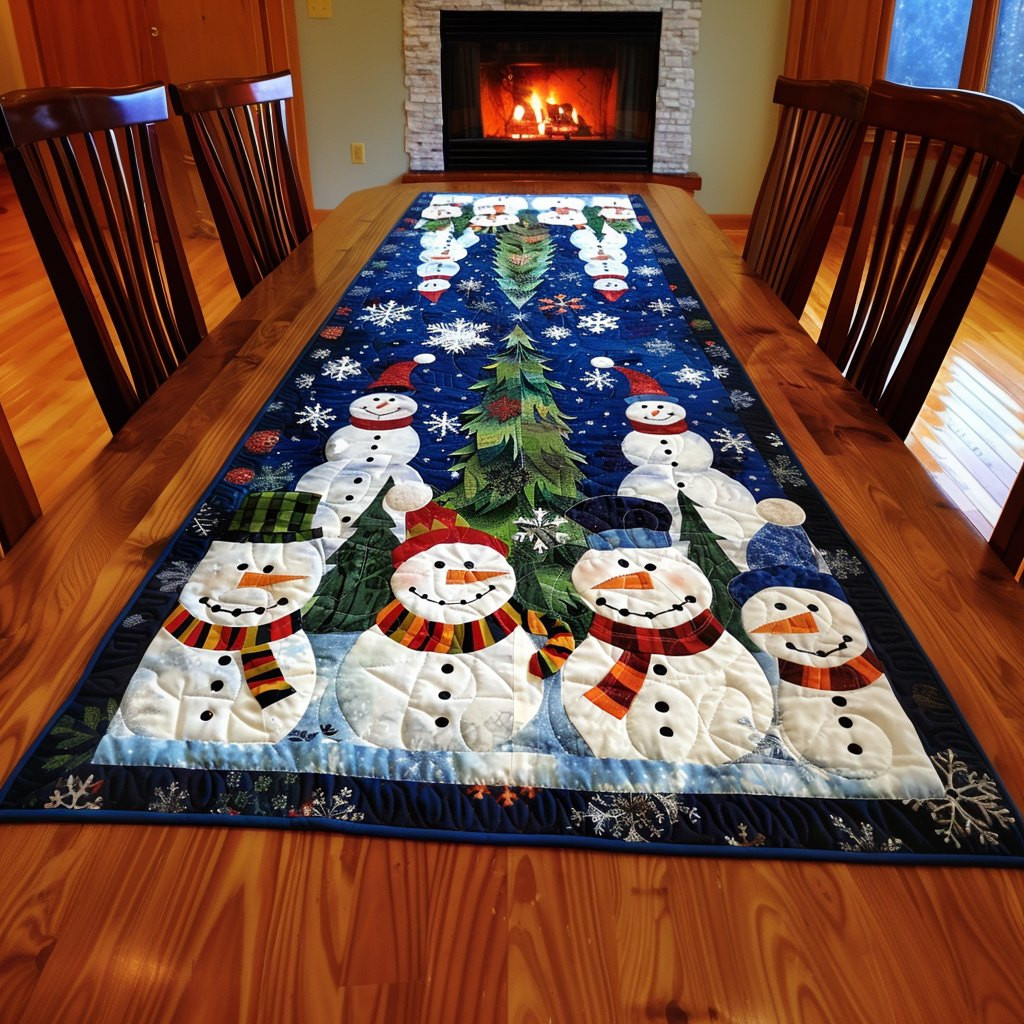 Frosty Evergreen Table Runner - Made to Order TABLE928