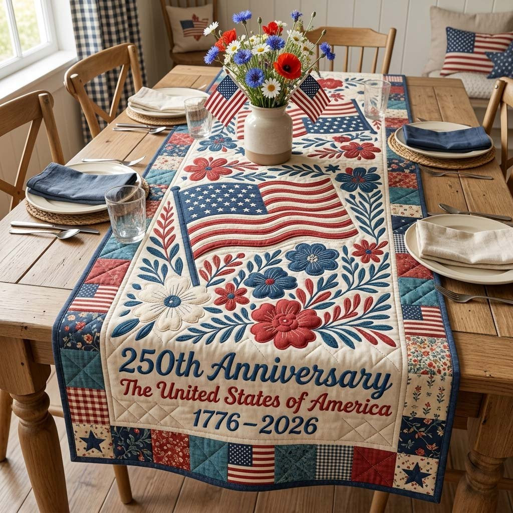 Floral Liberty Table Runner - Made to Order TABLE928