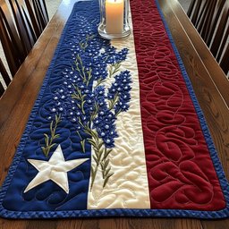 Flag Blooms Table Runner - Made to Order TABLE928