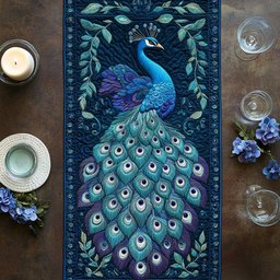 Feather Charm Table Runner - Made to Order TABLE928