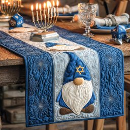 Festival of Lights Gnome Table Runner - Made to Order TABLE928
