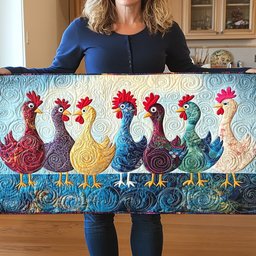 Feathered Funhouse Table Runner - Made to Order TABLE928