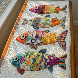 Fish Life Table Runner - Made to Order TABLE928