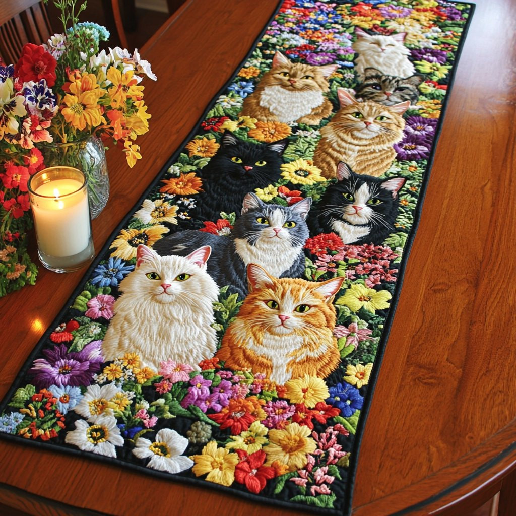 Feline Fiesta Table Runner - Made to Order TABLE928