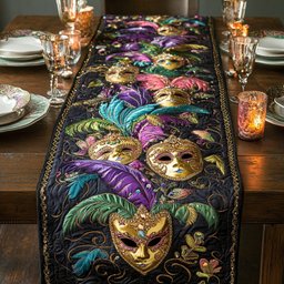 Feather Flourish Table Runner - Made to Order TABLE928