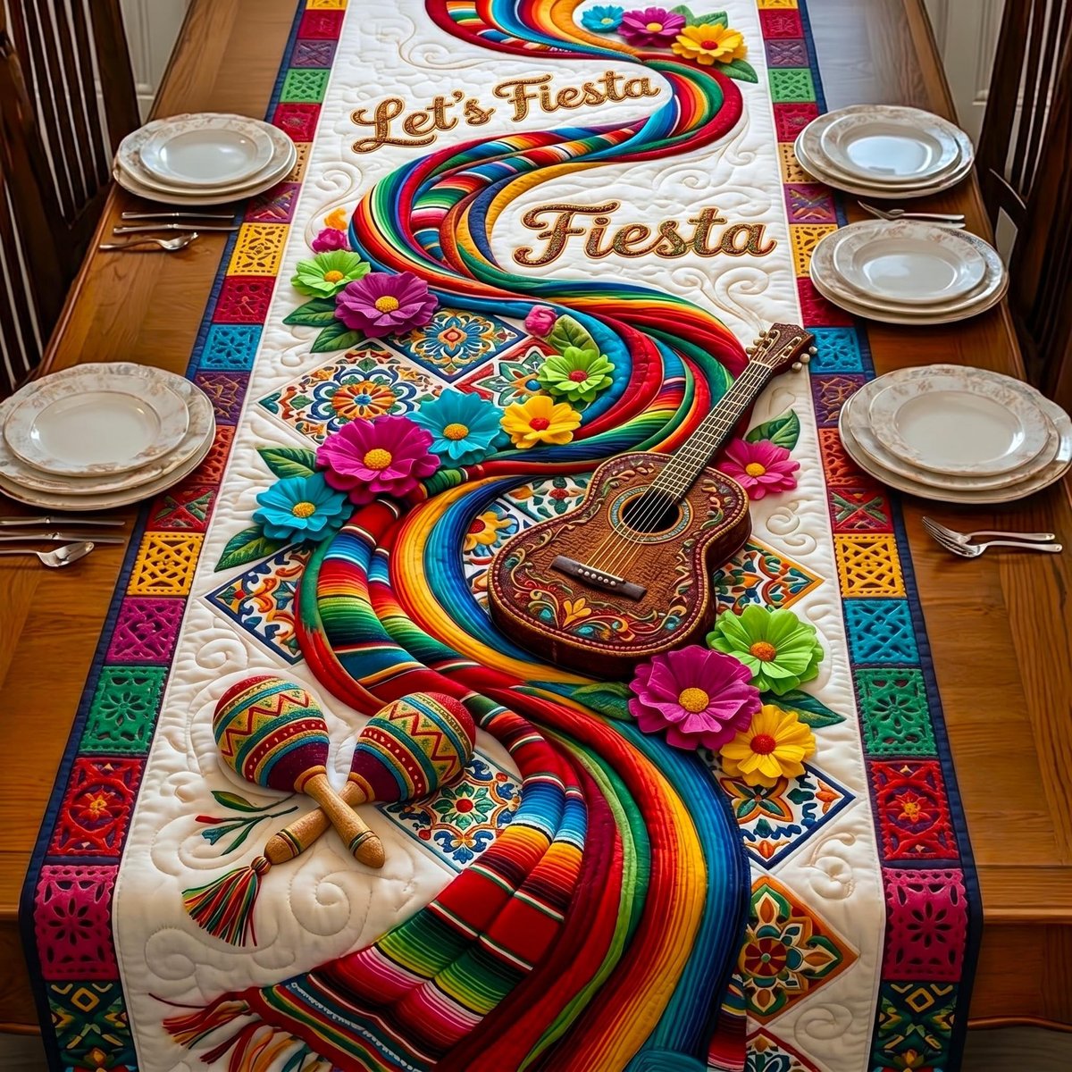Fiesta Celebration Table Runner - Made to Order TABLE928