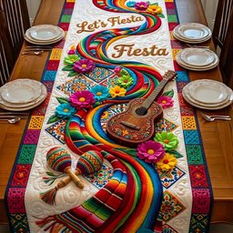 Fiesta Celebration Table Runner - Made to Order TABLE928