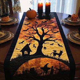 Feline Moon Rise Table Runner - Made to Order TABLE928