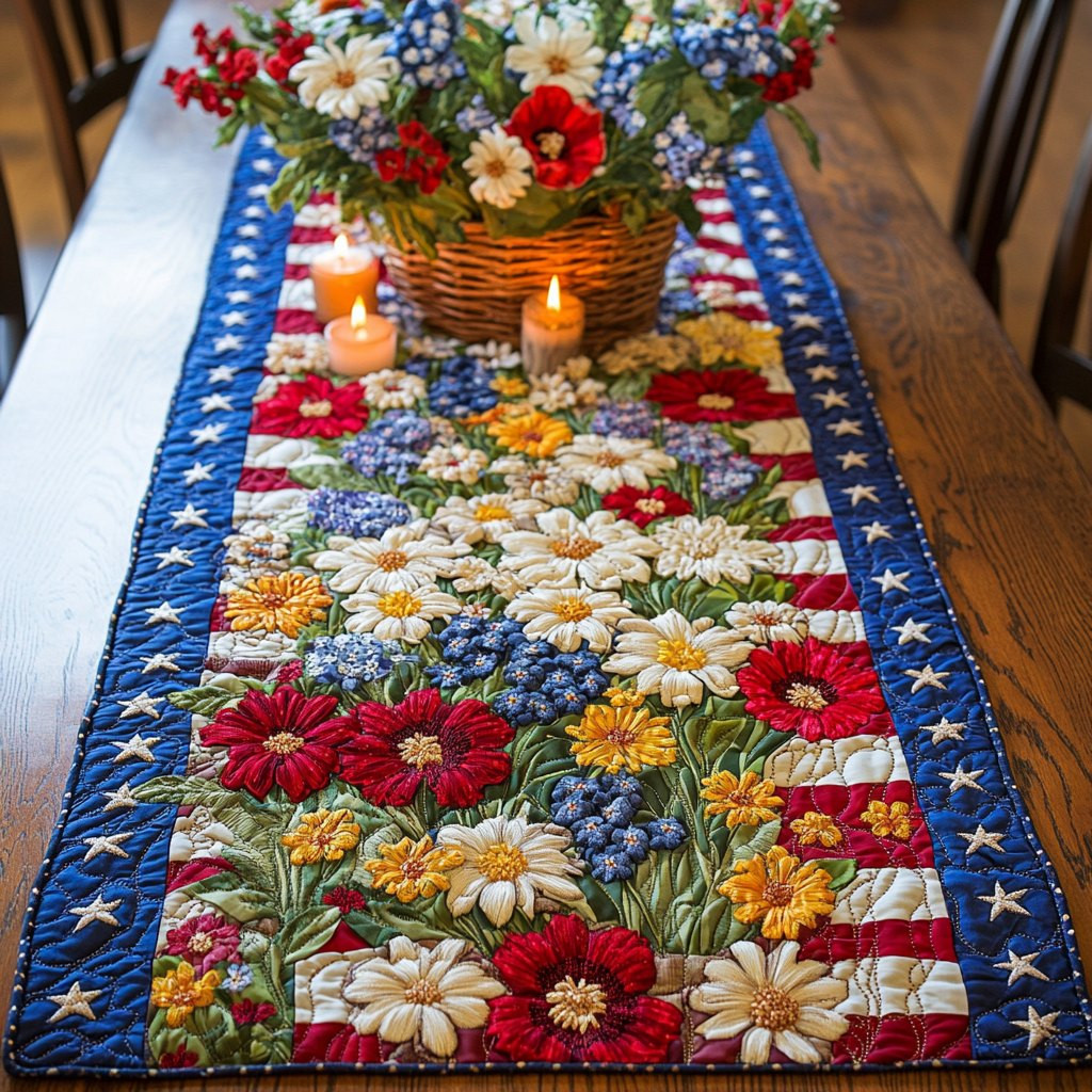 Flag Garden Table Runner - Made to Order TABLE928