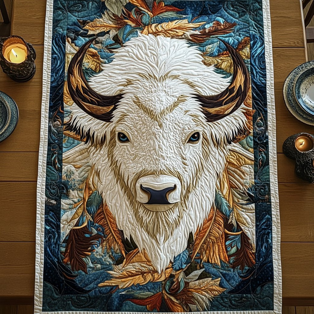 Feathered Force Table Runner - Made to Order TABLE928