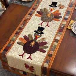 Feast Turkey Table Runner - Made to Order TABLE928