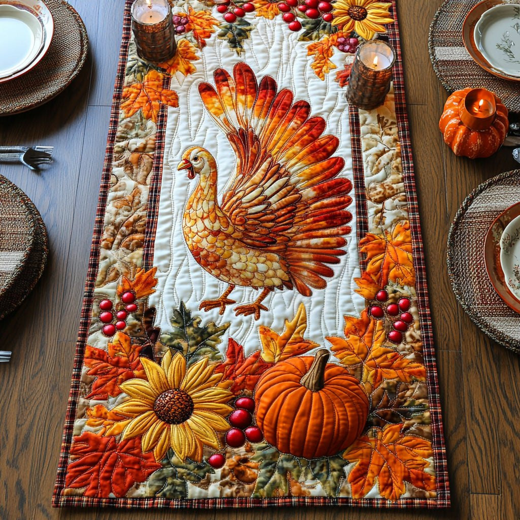 Feathers of Fall Table Runner - Made to Order TABLE928