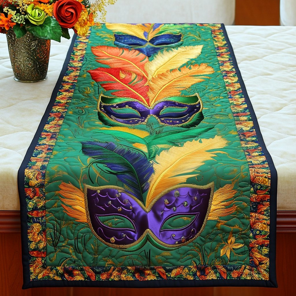 Feather Elegance Table Runner - Made to Order TABLE928