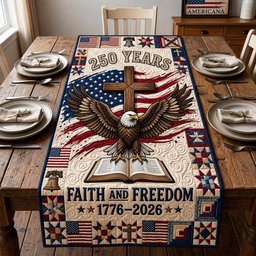 Faith Eagle Table Runner - Made to Order TABLE928