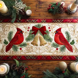Evergreen Echo Table Runner - Made to Order TABLE928