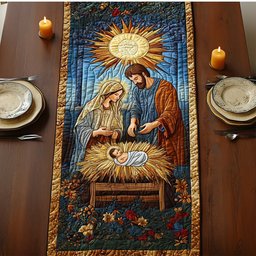 Faithful Night Table Runner - Made to Order TABLE928