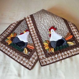 Fall Vibes Chicken Table Runner - Made to Order TABLE928