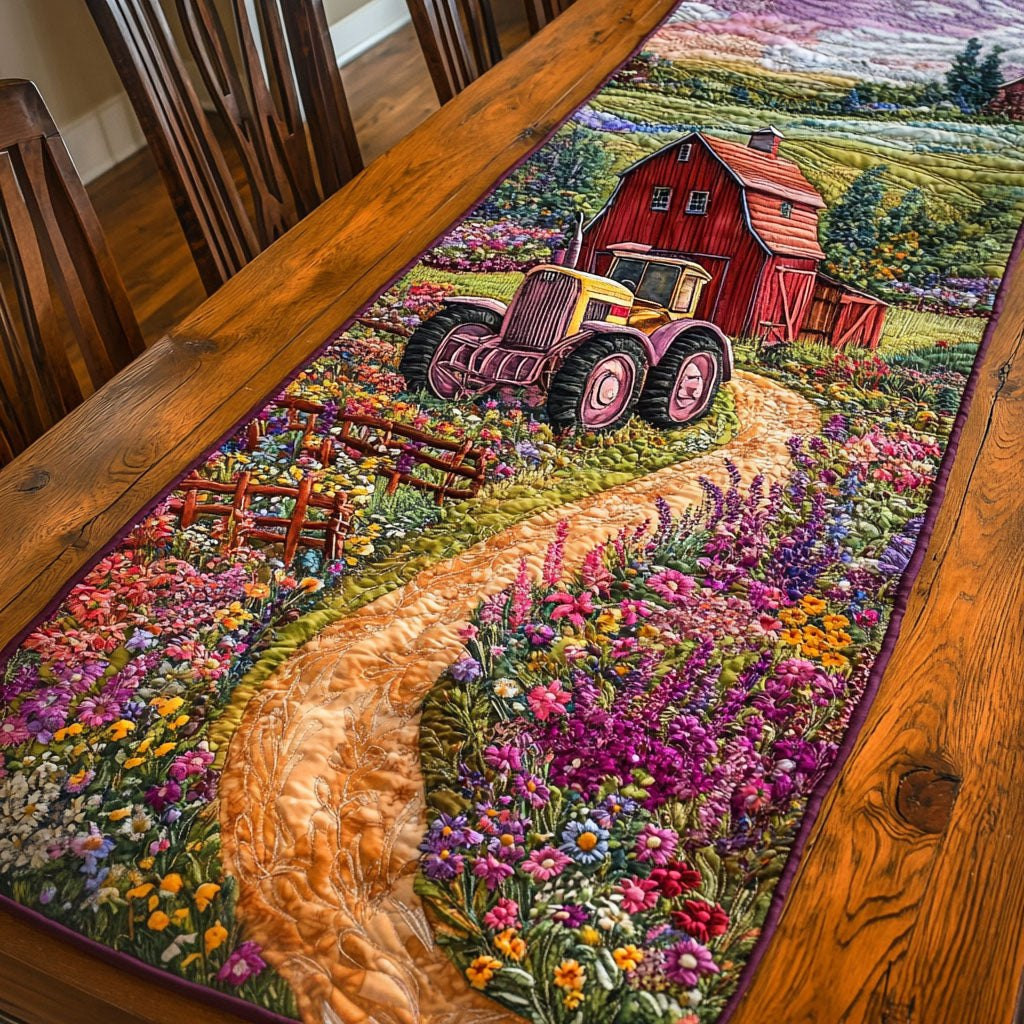 Farm Tractor Path Table Runner - Made to Order TABLE928