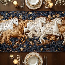 Equine Elegance Table Runner - Made to Order TABLE928