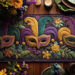 Enchanted Masque Table Runner - Made to Order TABLE928