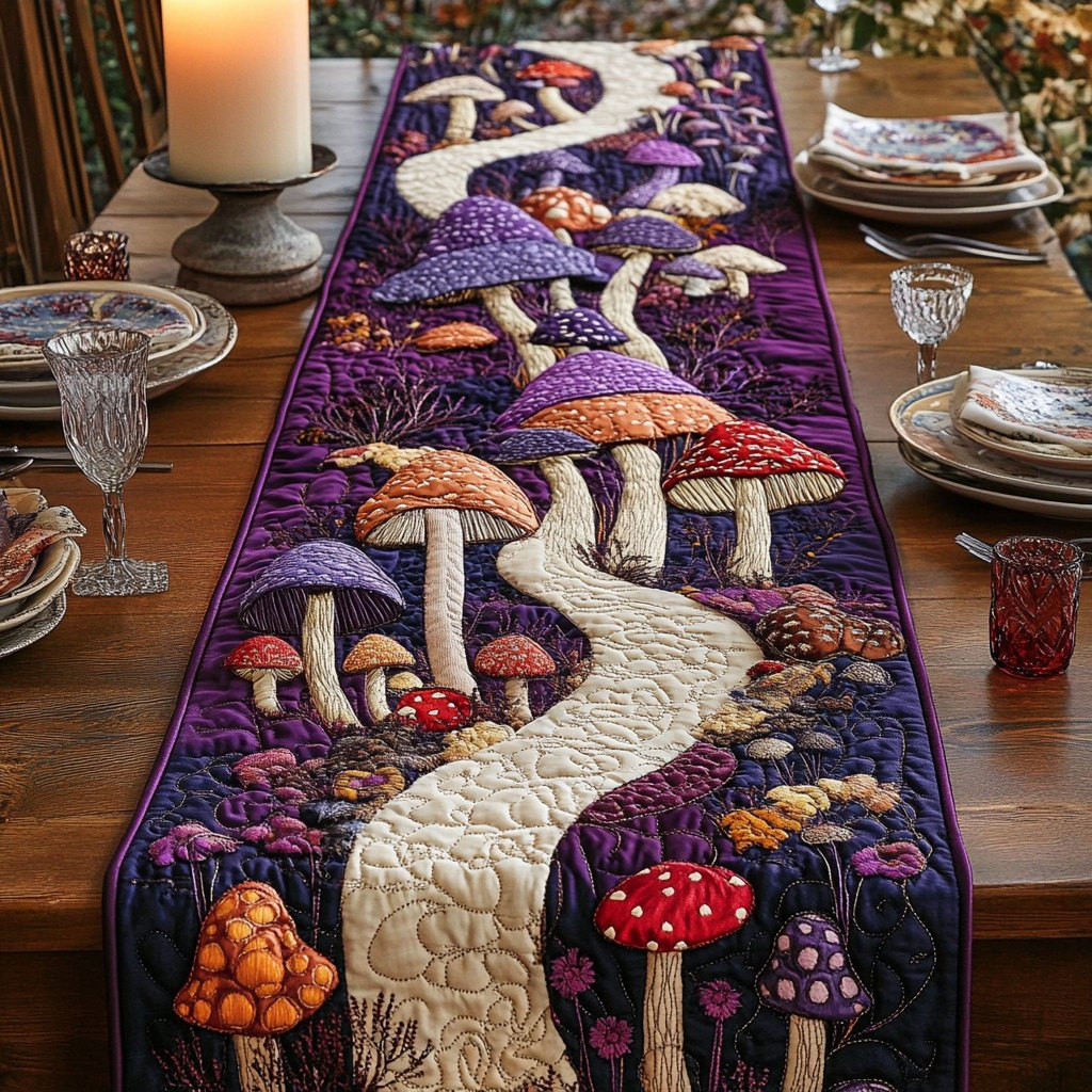 Fairy Shrooms Table Runner - Made to Order TABLE928