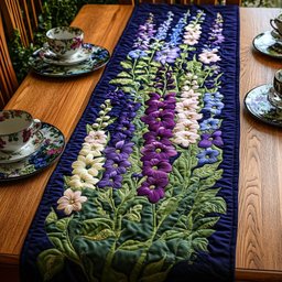 Enchanted Delphinium Table Runner - Made to Order TABLE928