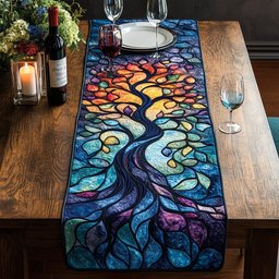 Ethereal Tree of Colors Table Runner - Made to Order TABLE928