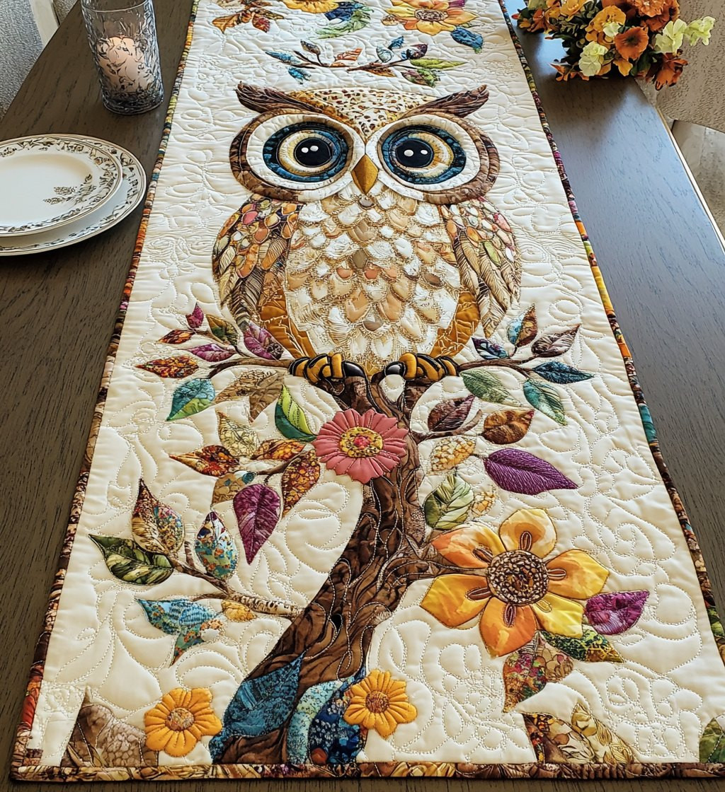 Enchanted Owl Table Runner - Made to Order TABLE928